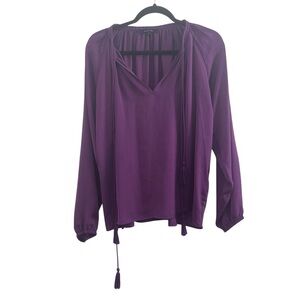 Olivaceous Women's Purple Long Sleeve Top Size S